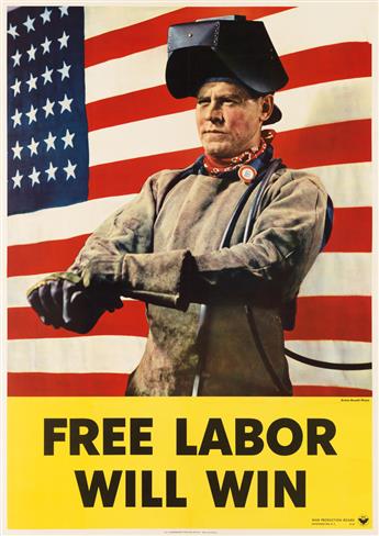 VARIOUS ARTISTS. [WORLD WAR II.] Two posters. 1942. Each approximately 39x28 inches, 100x73 cm.